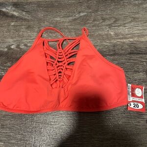 Becca by Rebecca Virtue Red Bikini Top